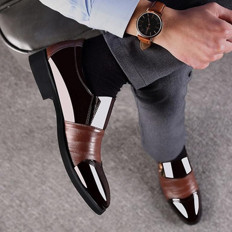 Shiny Leather Dress Shoes GIOVANNI SHOES