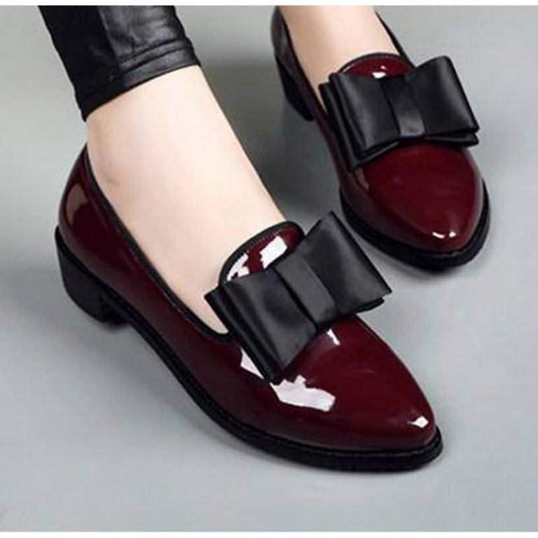 Low Heels Bow Pointed Shoes GIOVANNI SHOES